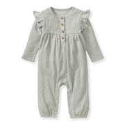 Organic Thermal Baby Girl Jumpsuit